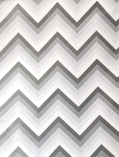 Picture of GIFT WRAPPING ZIG ZAG SILVER